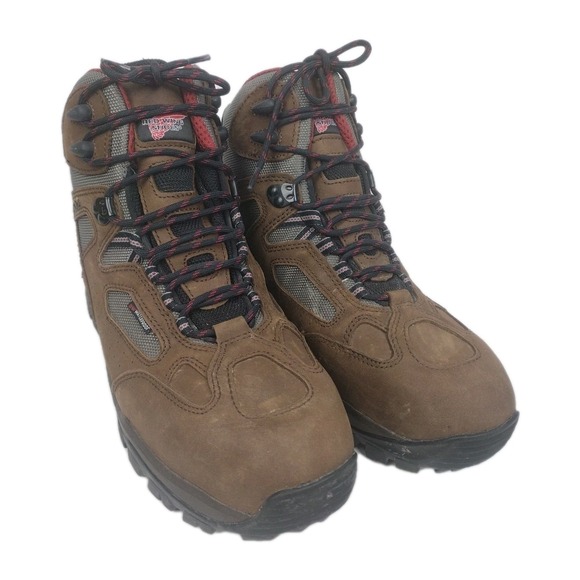 RED WING 6785 Brown Work Boot Hiker Safety Toe Leather Men US 9 D EUC